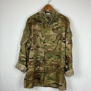 US Army Aircrew Combat Uniform Coat Blouse Fire Resistant Jacket Camo Size Large